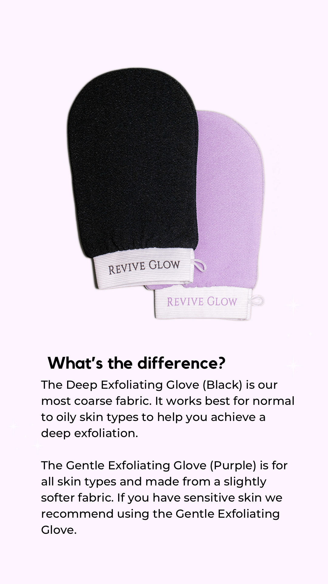 Purple Deep Exfoliating Gloves Exfoliating Gloves Revive
